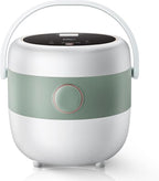 Bear Rice Cooker 3 Cups (Uncooked), 3D Heating and Fuzzy Logic, Healthy Nonstick Small Rice Cooker, PFAS-Free, Touch-Screen, for White/Brown Rice Quinoa Oatmeal Soup