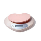 Cute Kitchen Scale, Digital Food Scale with LCD Display, 11 lb (5kg) Capacity, 0.03 oz (1g) Precision for Baking and Cooking (Pink)
