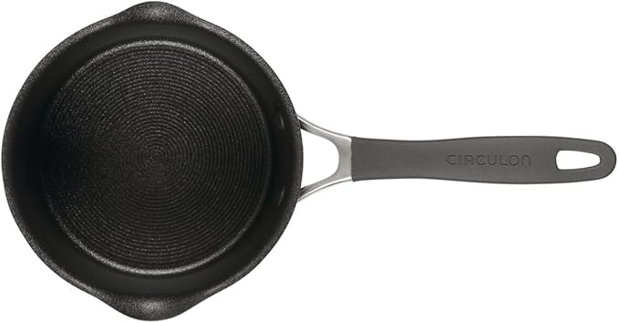 Circulon A1 Series w/ScratchDefense Nonstick Induction Straining 2qt SaucePan with Lid, Induction Cookware, 2-Quart Sauce Pan with Lid, Graphite