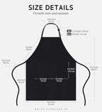 Syntus Apron for Men Women, Adjustable Cooking Kitchen Chef Aprons with 2 Pockets, Cotton/Polycotton/Polyester