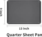 LISI Nonstick Stackable Baking Pans Set, Cookware Sets Baking Tray (13" x 9" (Quarter Sheet))