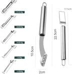 Fruit and Vegetable Corer Tool,Kitchen Fruit Carving Knife, Multi-Function Stainless Corer and Pitter Remover Set for Apple, Pear, Cherry, Jujube, Red Dates, Chili,Potato, Watermelon（10 Pcs）