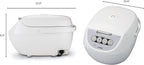 TIGER JBV-A10U 5.5-Cup (Uncooked) Micom Rice Cooker and Warmer with Tacook Food Steamer Cooking Tray Technology, White
