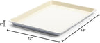 GreenLife Bakeware 18” x 13” Half Cookie Sheet Baking Pan, Non-Toxic PFAS-Free Healthy Ceramic Nonstick, Oven Safe to 450°F, Easy Release, Even Heating, Easy Clean, Gray