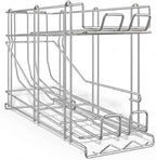 FIFO Wire Can Rack, Shelf Mounted Canned Food Organizer for #10 and #5 Cans, Pantry Can Dispenser