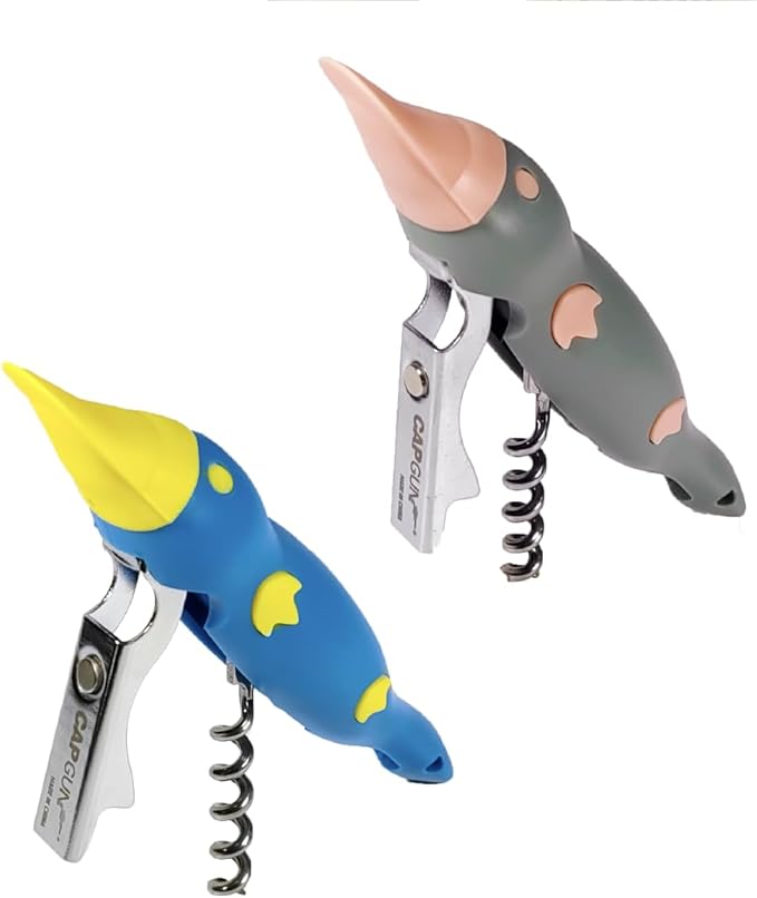 Platypus Multi-Function Bottle Opener - Magnetic Fridge Tool with Can and Premium Wine Opener, Durable Metal and ABS Plastic Design for Kitchen, Bar, or Home 2Pack