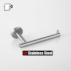 JQK Toilet Paper Holder, 5 Inch 304 Stainless Steel Thick 0.8mm Tissue Paper Dispenser for Bathroom, Hold Mega Rolls, Brushed Nickel Wall Mount, TPH100-BN