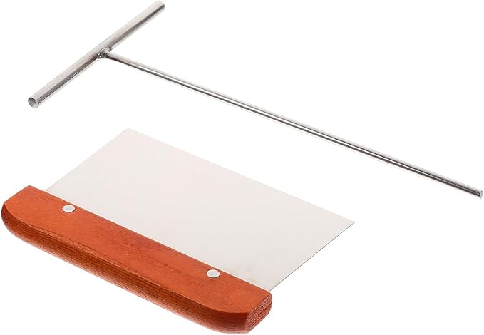 Cabilock Professional Pancake and Crepe Spreader Set Stainless Steel Small round Spreader with Spatula 2pcs Kitchen Cooking Tool for Home and Restaurant Use