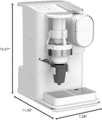 Cuisinart Single-Serve Coffee Maker + Coffee Grinder with 8 oz., 10 oz., and 12 oz. Serving Size, Compatible with Single-Cup Pods, 48-Ounce Removable Reservoir, Stainless Steel, DGB-2W