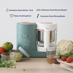 BEABA Babycook Neo Baby Food Maker | Non-Toxic Glass & Stainless Steel | Trusted by Celebrity Moms | Sustainable Baby Food Processor | Global Leader | 34 Servings in 20 Mins