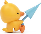 Tea Mates - 1pc Cute Fishing Duck - Tea Bag Holder and String Rest - Tea Accessory for Cup and Mug - Unique Funny Novelty Toy Gift Idea - Animal Figurine Drink Marker