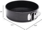 HIWARE 9 Inch Non-stick Cheesecake Pan Springform Pan with Removable Bottom/Leakproof - Black