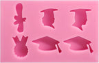 Graduation Cap Fondant Cake Decorating Silicone Mold Pastry Chocolate Candy Ice Cream Mold Baking Tool Silicone Baking Molds For Oven Cakes Shapes