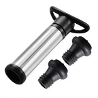 Healifty Wine Saver Vacuum Pump: Wine Preservation Pump Cylinder Set with 2 Reusable Vacuum Bottle Stoppers Tool for Home Bar and Kitchen