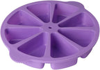SHEbaking Scone Pan Silicone Triangle Cake Mold for Baking Nonstick Cornbread Pan 8 Cavity Pie Silicone Mold Perfect for Brownies, Muffin, Cupcake, Soap, polenta, or biscuits (Light Purple)
