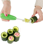Fruit Corer and Slicer Tool, Plastic Fruit Core Remover Tool with Nonslip Handle, Fast and Easy Corer for Home and Kitchen