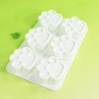 Silicone Mousse Mold Bear Cat Paw Non-Stick Baking Molds for Homemade Chocolate, Jelly, Pudding, Ice Cream, Cheesecake and Cupcake, Flexible Dessert Decorating Bakeware (G_Bear's Paw)