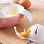 Egg Yolk Separator, for Baking Cakes Egg Separator for Raw Eggs,Plastic Egg Separator Egg Yolk White Filter,Bowl-Clip Egg White and Yolk Separator Strainer,Kitchen Gadget Cooking Specialty Tools