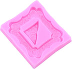 Mujiang Photo Frame Silicone Molds Vintage Picture Frames Fondant Mold Mirror Frame Candy Molds For Cake Decorating Cupcake Topper Polymer Clay Chocolate Gum Paste Set Of 4