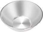 Suwimut 3 Pack Stainless Steel Mixing Bowls, 6 Quart Flat Base Stainless Steel Serving Bowls, 12.6 Inch Mirror Polish Large Metal Bowl Set for Kitchen Cooking, Baking, Prepping
