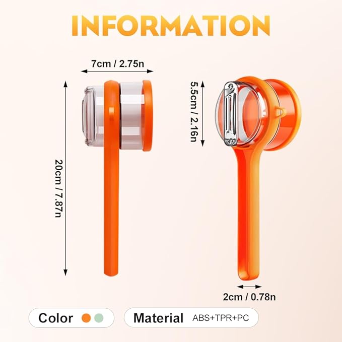 2 Pcs Peeling Knife with Storage Box, 2025 New Vegetable Peeler with Container, Kitchen Multi Function Veggie Peeler for Kids Adults, Fruit and Vegetable Peeling Knife with Catcher (Set)