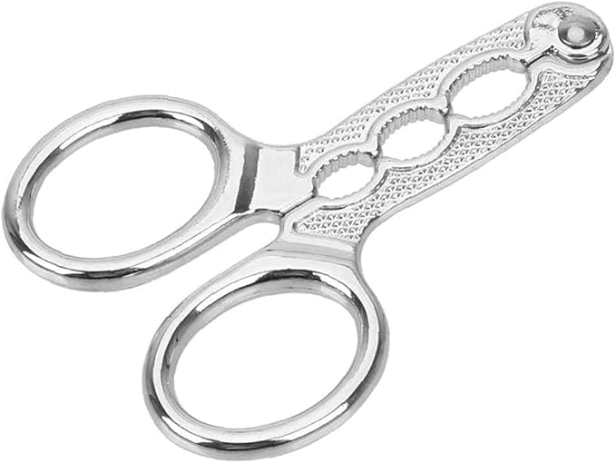 Silver Nutcrackers for Nuts, Stainless Steel Nuts Pistachio Sheller Opener Kitchen Tools, Nutcracker Multi-Function Walnut Pine Sheller Opener Nut Crackers, Specialty Tools and Gadgets, Nut Crackers