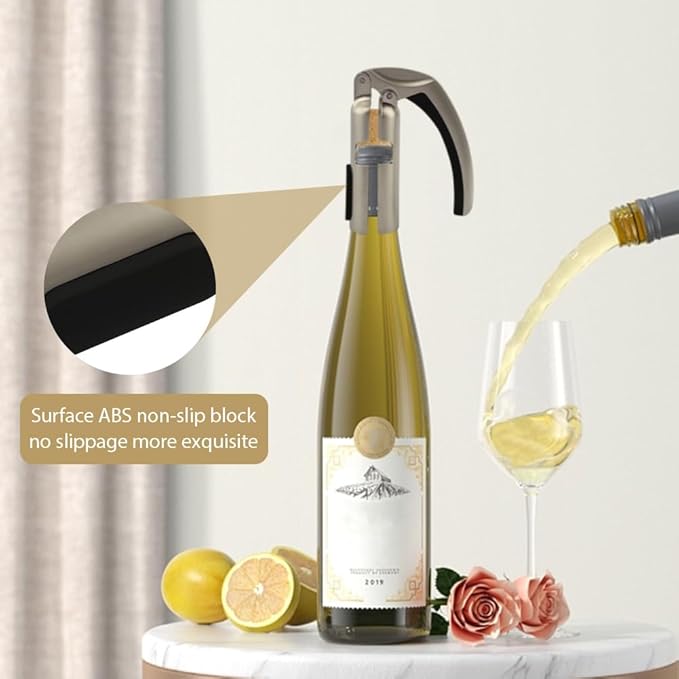 Champagne Bottle Opener, Zinc Alloy Sparkling Wine Cork Puller, Bottle Opener Bar Jar Cork Puller Professional Kitchen Champagne Corkscrew for Sparkling Wine Accessories