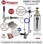 Kegco Ultimate 1-Tap Door Mount Kegerator Conversion Kit with 5 lb. CO2 Tank