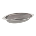 Winco Stainless Steel Oval Au Gratin Dish, 15-Ounce