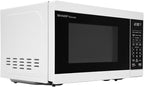 SHARP Compact Countertop Microwave Oven with Removable 10" Carousel Turntable, 700 Watt, 0.7 Cubic Feet, White