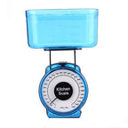 Kitchen Scale Food Baking Mechanical Dial Compact Bowl Cook Bake 1kg Vintage Retro Look Kitchen Food Mechanical Scale Tool Analog Dial Removable Bowl（Blue）