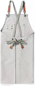 Tosewever Canvas Cross Back Chef Cotton Aprons for Men Women with Large Pockets