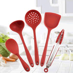 Kitchen Utensils Set Non-stick Kitchenware Cooking Tools Spoon Soup Ladle Spatula Shovel Accessories(E)