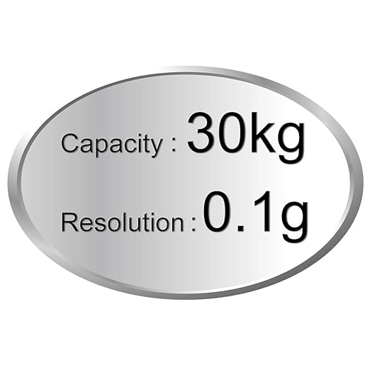Industrial Counting Scale Gram Scales for Parts and Coins 66lb/0.00022lb-30kg / 0.1g Accuracy with RS232 Port for Connecting Computer or Printer