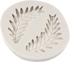 Tropical Leaf Silicone Mold Fern Leaves Fondant Molds For Cake Decoration Cupcake Topper Chocolate Candy Resin Polymer Clay Set of 4