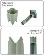 Pepper Corer Remover,2 in 1 Fruit and Vegetable Core Tool Quickly Cutting Remove Pepper Cutter for Kitchen Family Camping BBQ(COLOR:Green)