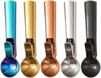 Ice Cream Scoop, 2Pcs Stainless Steel Black Cookie Scoop with Trigger Melon Baller Scooper Cones, Specialty Tools and Gadgets, Ice Cream Spoon Food Scoop for Frozen Yogurt Sundaes Fruit Cookie