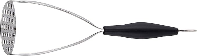 Joyoldelf Heavy Duty Stainless Steel Potato Masher, Professional Integrated Masher Kitchen Tool & Food Masher/Potato Smasher with Silicone Handle, Perfect for Bean, Vegetable, Fruits, Avocado, Meat