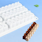 Silicone Molds, Long Baking Mold for Making Chocolate, Cake, Jelly, Dome Mouss (D_Caterpillar)
