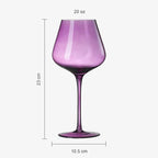 Colors of Love Pink & Red Valentines Crystal Wine Glasses Set of 6 – Elegant Italian Style Tall Stemmed 24oz Glassware Valentine’s Day, Romantic Dinners, Anniversaries, Weddings Gifts, Wife Girlfriend