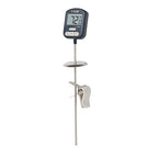Taylor Digital Premium High Heat Resistant Candy Thermometer, Meat, Deep Fry, Brewing, and Craft Thermometer, with pan/Kettle Clip and Heat Shield, Backlit Display, and Includes 1 CR2032 Battery, Navy
