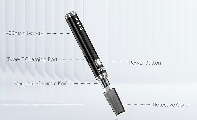 Yocan Dirk Heating Multi-Tool Ceramic Electric Knife with Variable Voltage and Type-C Charging (Ivory)