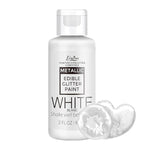 Edible Glitter Paint - 2 fl.oz Food Grade Metallic Glitter Cake Paint for Cake Decorating, Baking, Cupcakes - Shimmer Art Decorative Liquid Edible Paint Food Coloring for Fondant, Donuts (White)