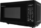 SHARP Compact Countertop Microwave Oven with Removable 10" Carousel Turntable, 700 Watt, 0.7 Cubic Feet, Black