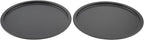 GoodCook Everyday Personal Pizza Pans 10-Inch Nonstick Scratch-Resistant Steel, Set of 2, Gray