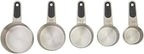 Farberware Professional Set of 5 Stainless Steel Measuring Cups, Precision and Ease in Every Scoop, Features Magnetic Handles for Easy Storage, Dishwasher Safe
