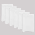 Solino Home White Linen Napkins Set of 6-100% Pure Linen Cloth Washable Dinner Napkins 20 x 20 Inch for Fall, Autumn, Halloween, Thanksgiving, Christmas, Holiday - Fete