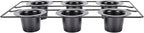 6 Cups Popover Pans, Nonstick Muffin Cupcake Pan, Pudding Cakes Bakeware Tray Mold Popover for Oven Baking Muffins Quiches Homemade Bakery Kitchen
