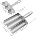1 Set Stainless Steel Triple Row Meatball Maker Tool Efficient Meatball Mold for Cooking Versatile Kitchen Gadget for Shrimp Cookie Dough and Rice Balls