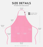Syntus Apron for Men Women, Adjustable Cooking Kitchen Chef Aprons with 2 Pockets, Cotton/Polycotton/Polyester